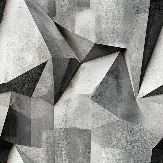 Urban Graphite Facets Mural