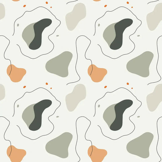 Calm Contours Earthy Abstract