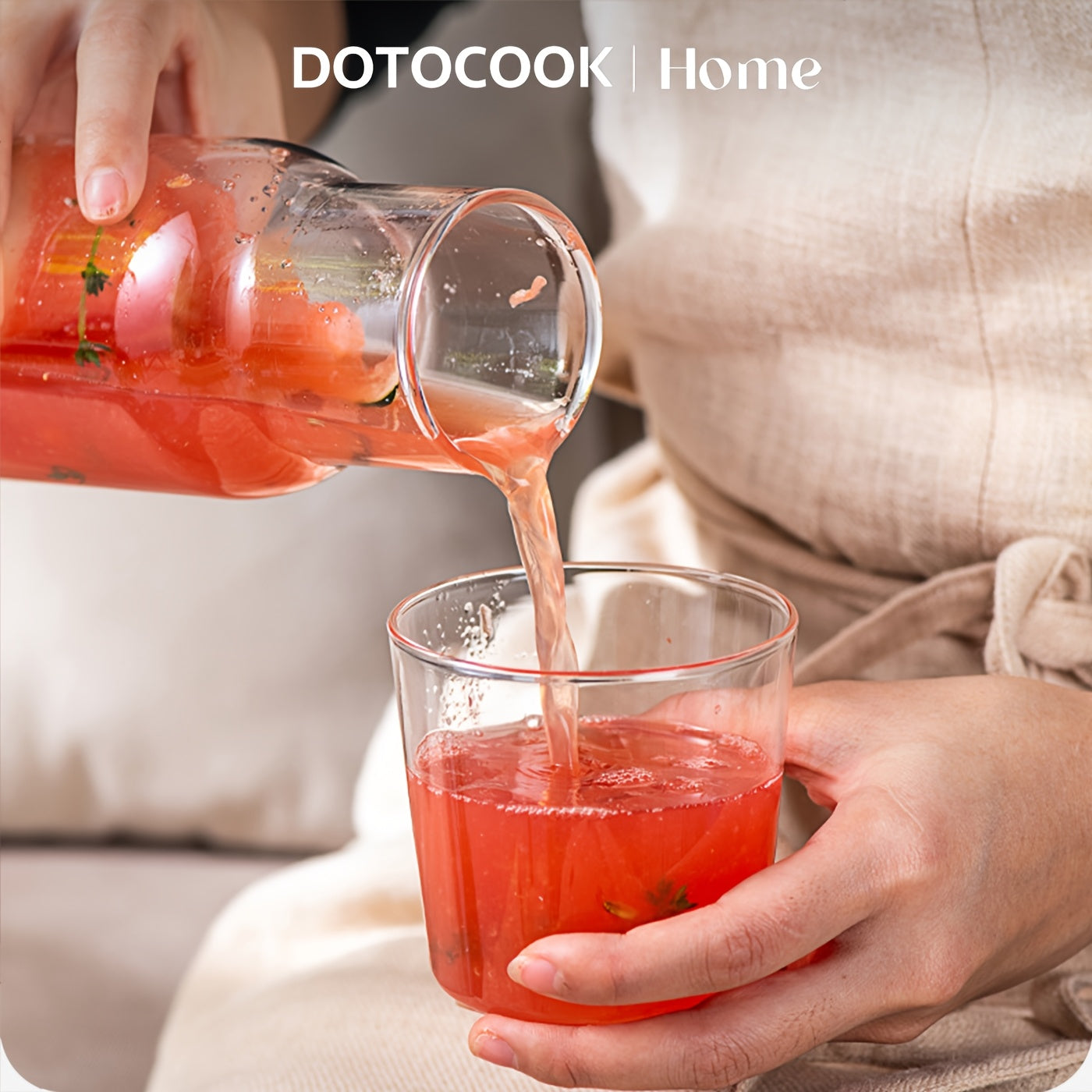 Elegant BPAFree Glass Water Carafe Cup Set