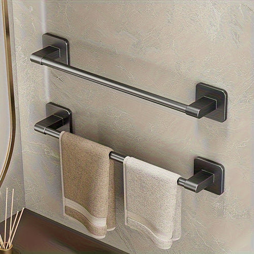 MRSINE Durable Adhesive Towel Bar SpaceSaving Wall Mount