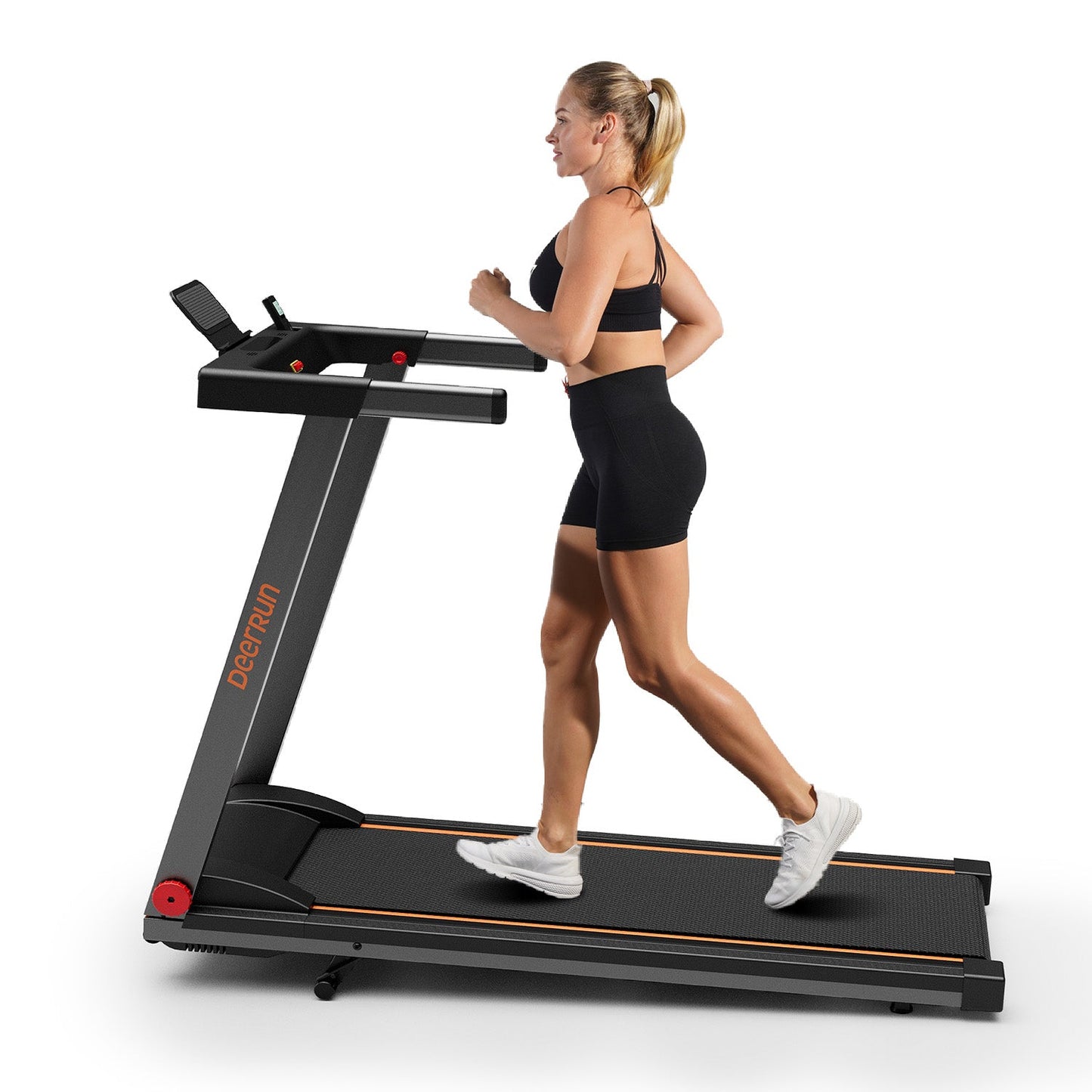 DeerRun A1 Pro Move+ 6% Incline Foldable Treadmill——2025 Upgraded Chip & NFC Support | 350Lbs, 10mph