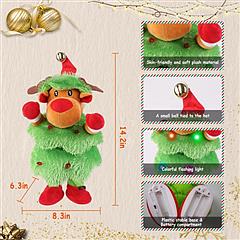 Electric Dancing Singing Plush Snowman Toy
