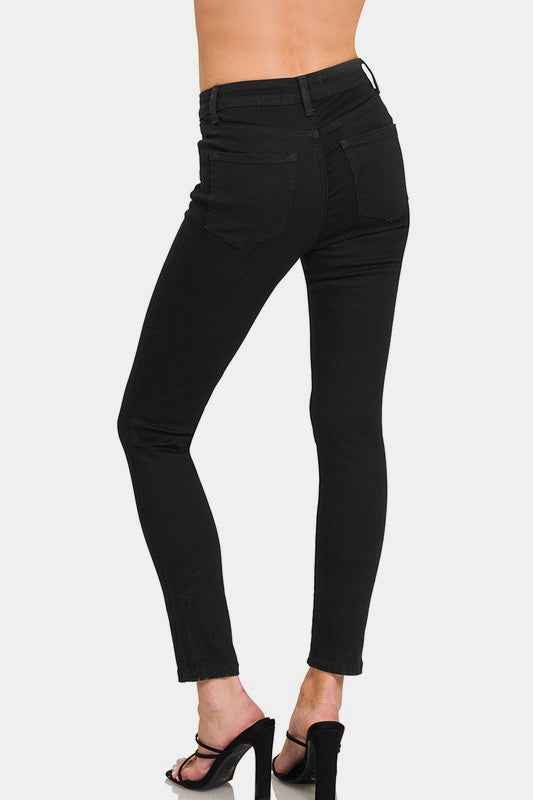 Zenana High Rise Skinny Jeans - Women's Jeans with Pockets