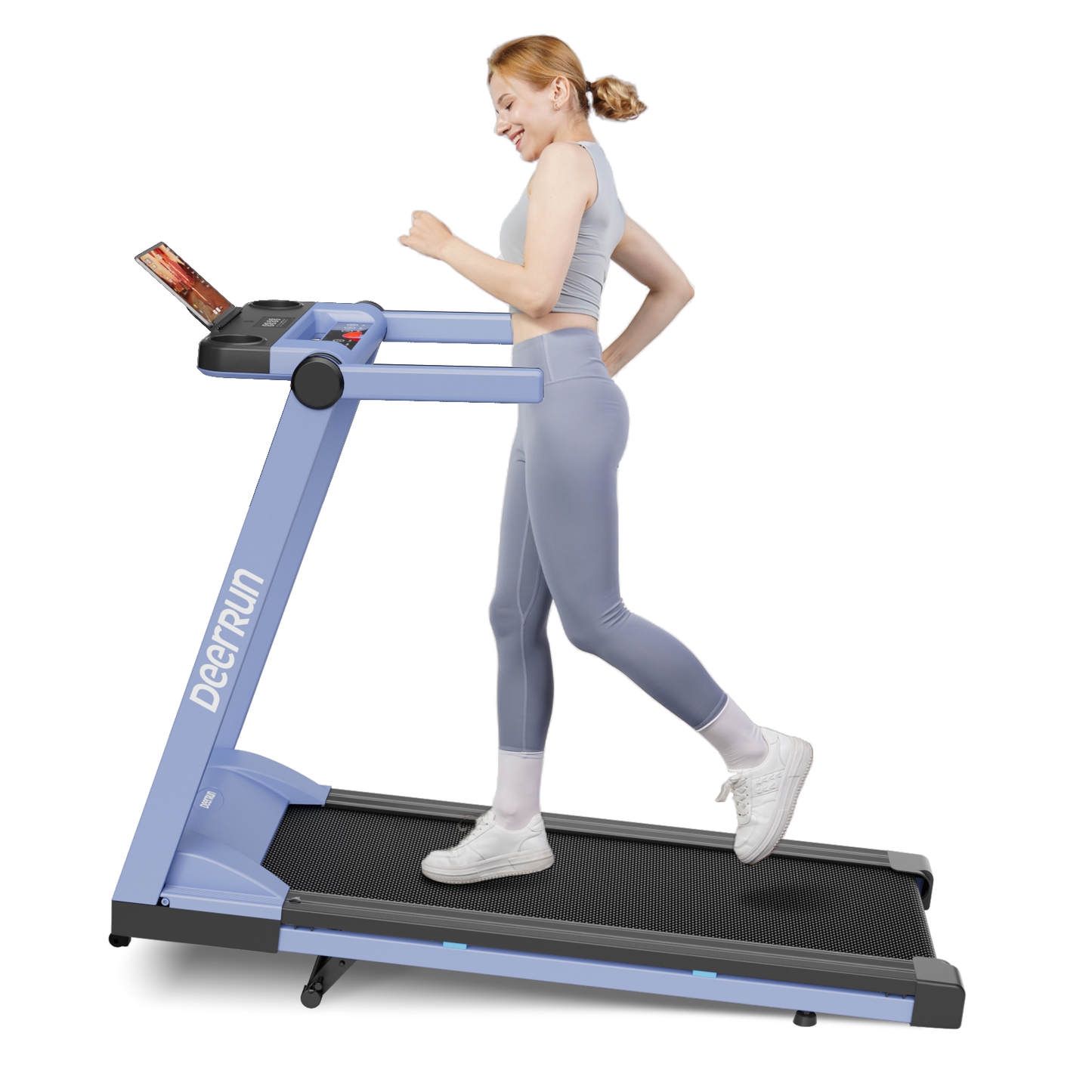 DeerRun A1 Pro Move+ 6% Incline Foldable Treadmill——2025 Upgraded Chip & NFC Support | 350Lbs, 10mph