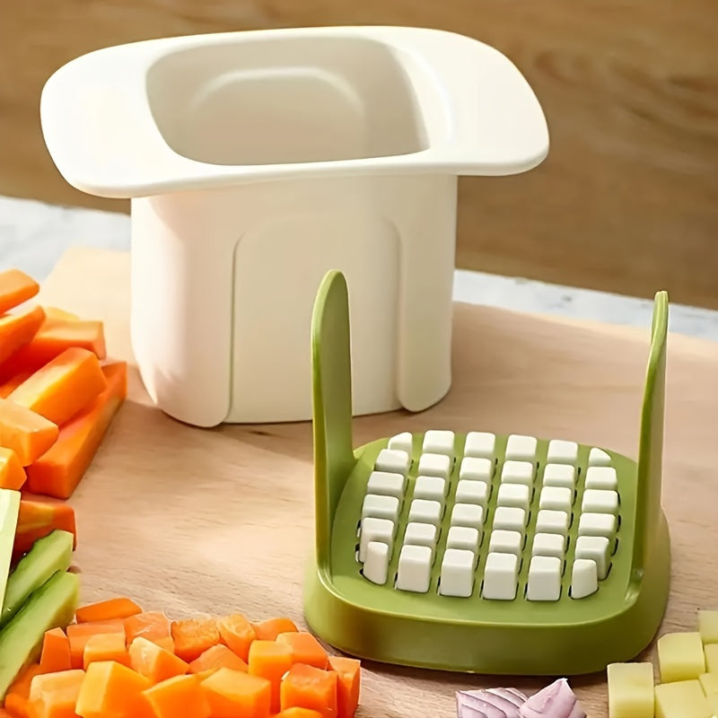 Versatile Manual Vegetable Chopper Fry Cutter Stainless Steel