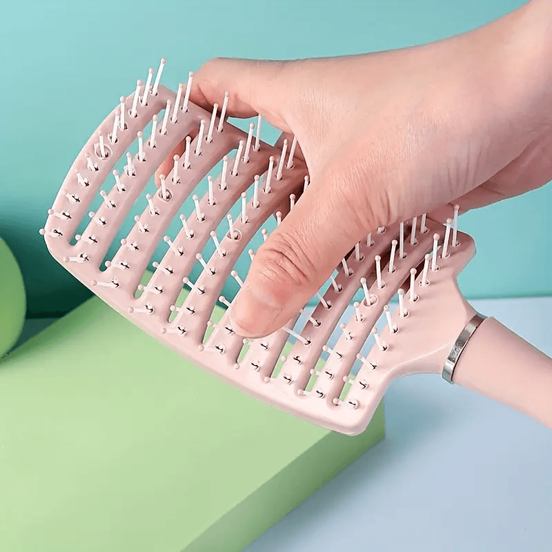 1 Piece Nylon Women's Curly Hair Comb – Heat & Moisture Resistant Scalp Massage & Styling Tool