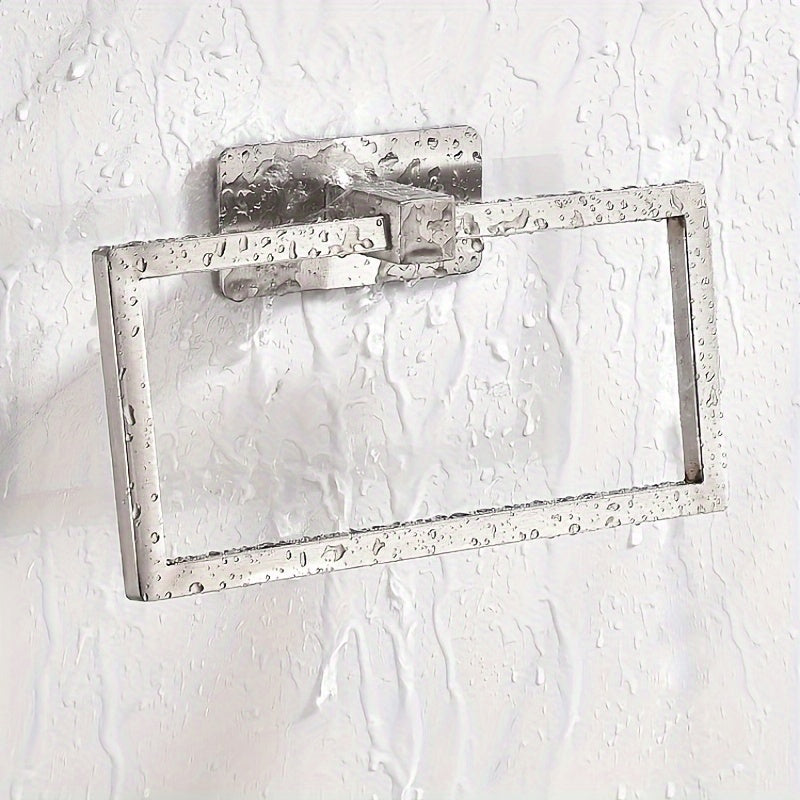 Elegant PunchFree Square Gold Towel Rack
