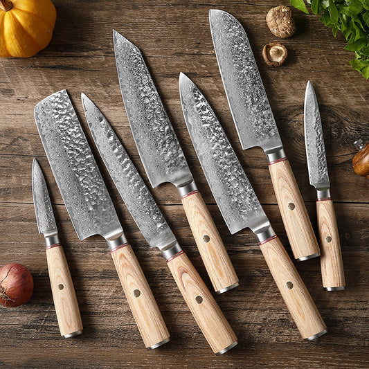 Damascus Steel Hand Kitchen Knife | Chef Knives | Kitchen + Metal