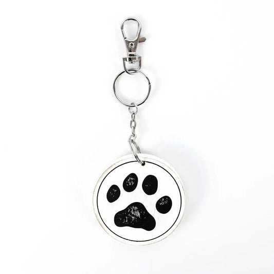Fur Mama Key Chain | Paw Print Pet Mom Accessory
