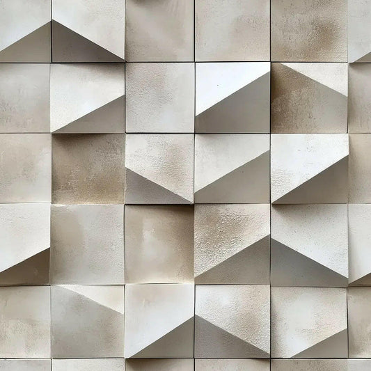 Architectural Shadow Block Mural