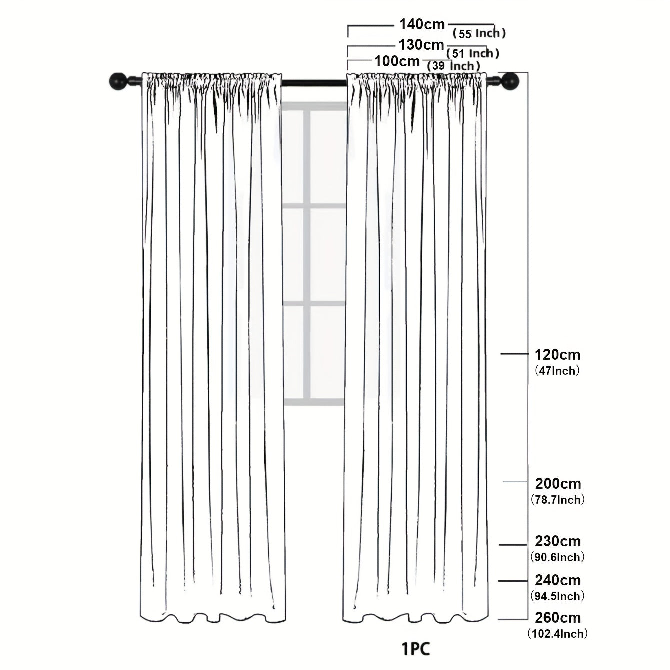 Elegant Faux Linen Curtain for Any Room Decor