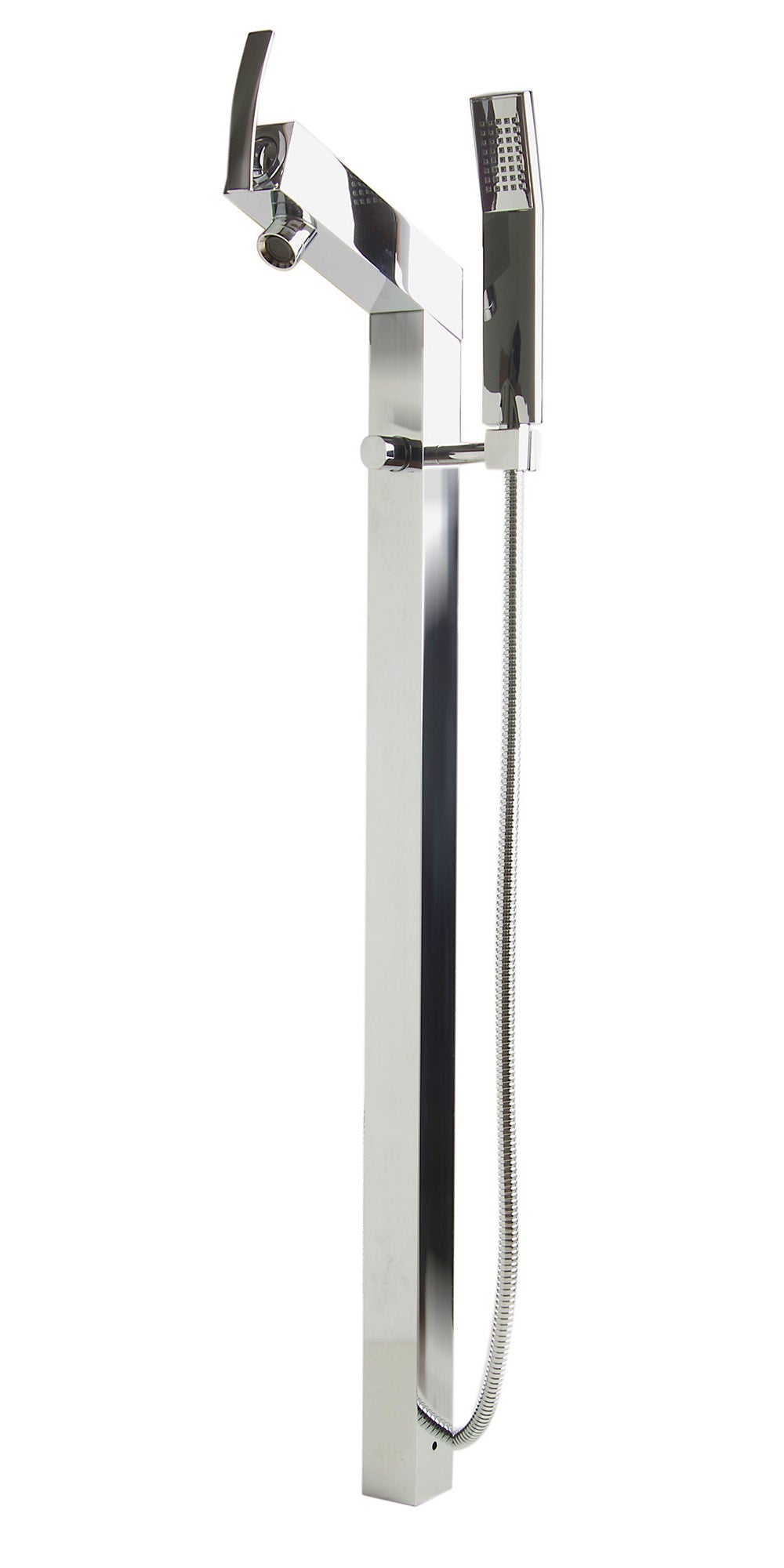 ALFI brand AB2728 Floor Mounted Tub Filler + Mixer /w additional Hand Held Shower Head