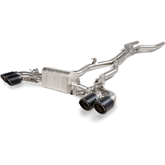 Akrapovic 2021 BMW M8/M8 Competition (F91/F92) Evolution Line Cat Back (Titanium) w/Carbon Tips
