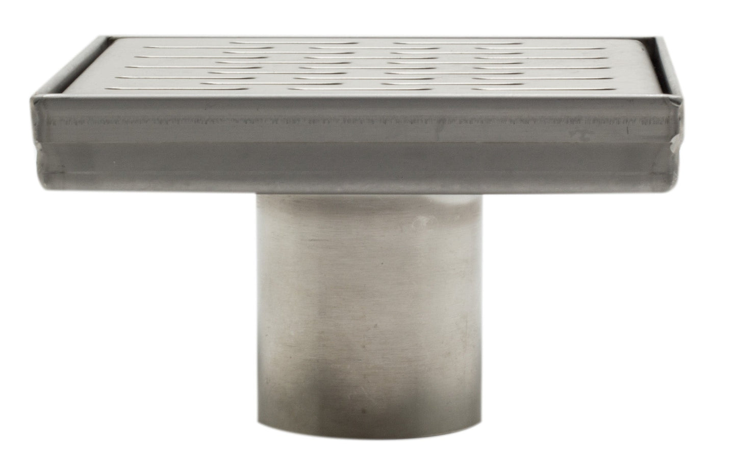 ALFI brand ABSD55C 5" x 5" Square Stainless Steel Shower Drain with Groove Holes