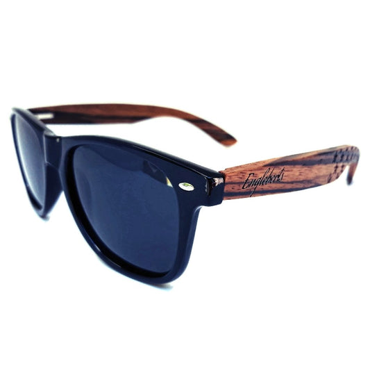 Zebrawood Sunglasses, Stars and Bars, Polarized, Handcrafted | Kitchen + Metal