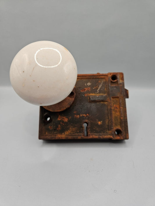 Antique Vintage Door Knobs - Authentic Brass & Glass Handles for Retro Decor