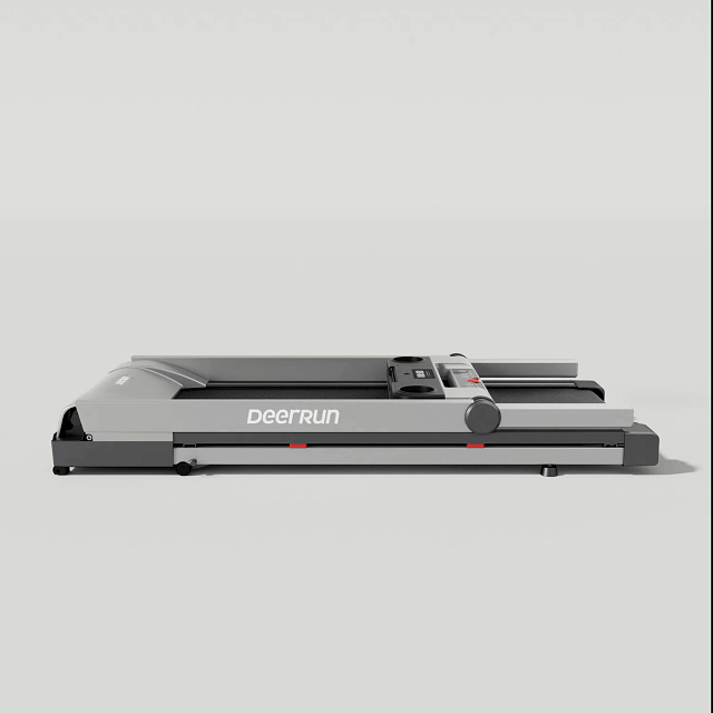 DeerRun A1 Pro Move+ 6% Incline Foldable Treadmill——2025 Upgraded Chip & NFC Support | 350Lbs, 10mph Silver