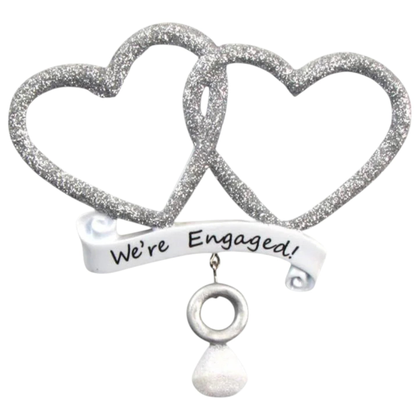 We're Engaged Couples Ornament