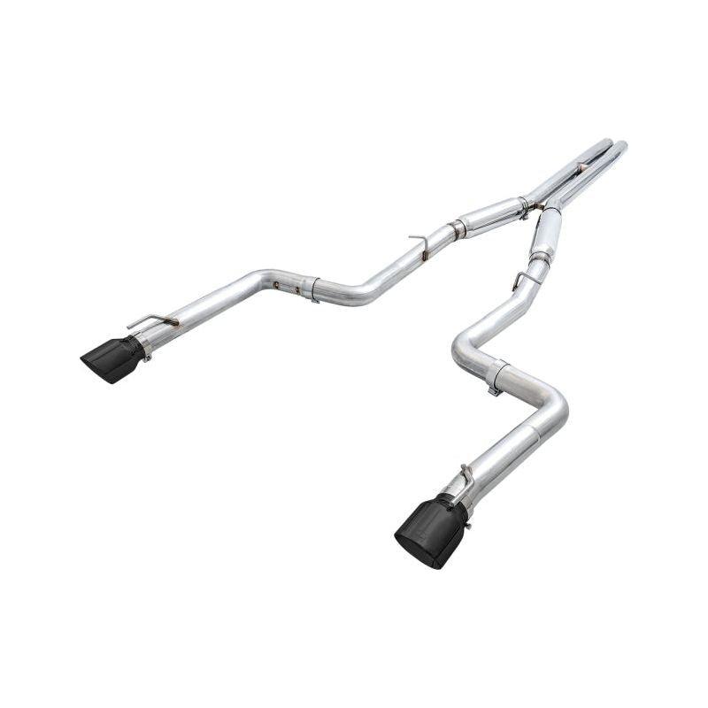 AWE Tuning 2015+ Dodge Charger 6.4L/6.2L Supercharged Track Edition Exhaust - Diamond Black Tips