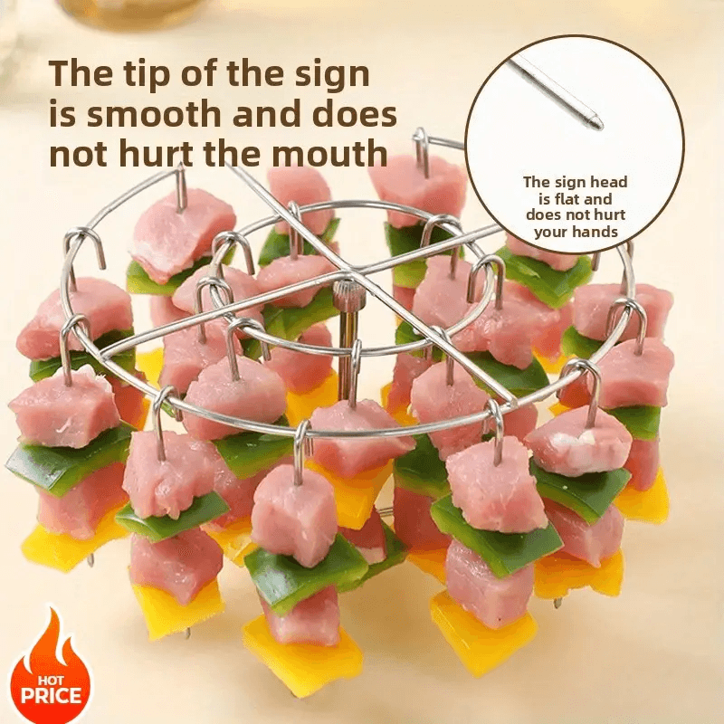 3-in-1 Air Fryer Grill – Vertical Kebab & BBQ, Oil-Free Cooking!