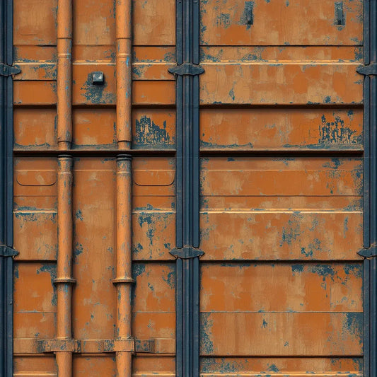 Forged Rust and Steel Mural