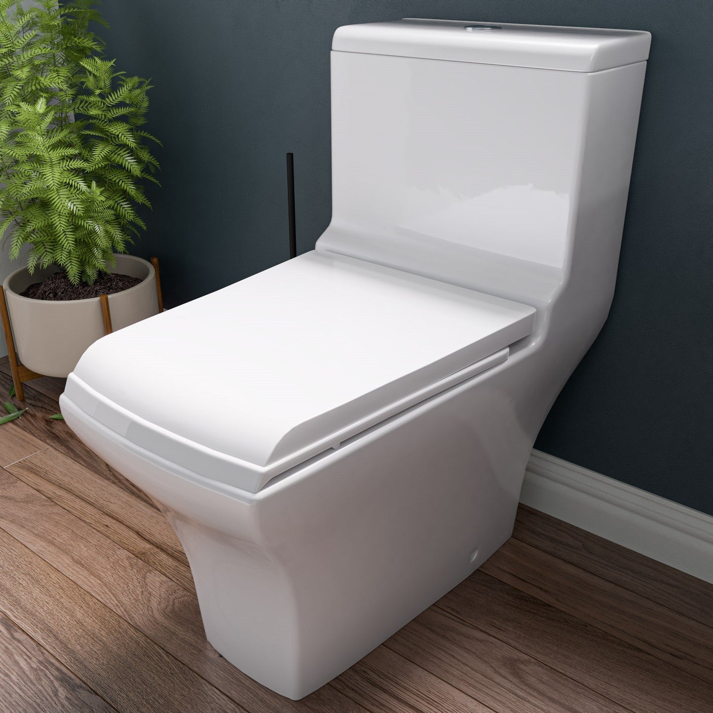 EAGO TB356 DUAL FLUSH ONE PIECE HIGH EFFICIENCY LOW FLUSH CERAMIC TOILET