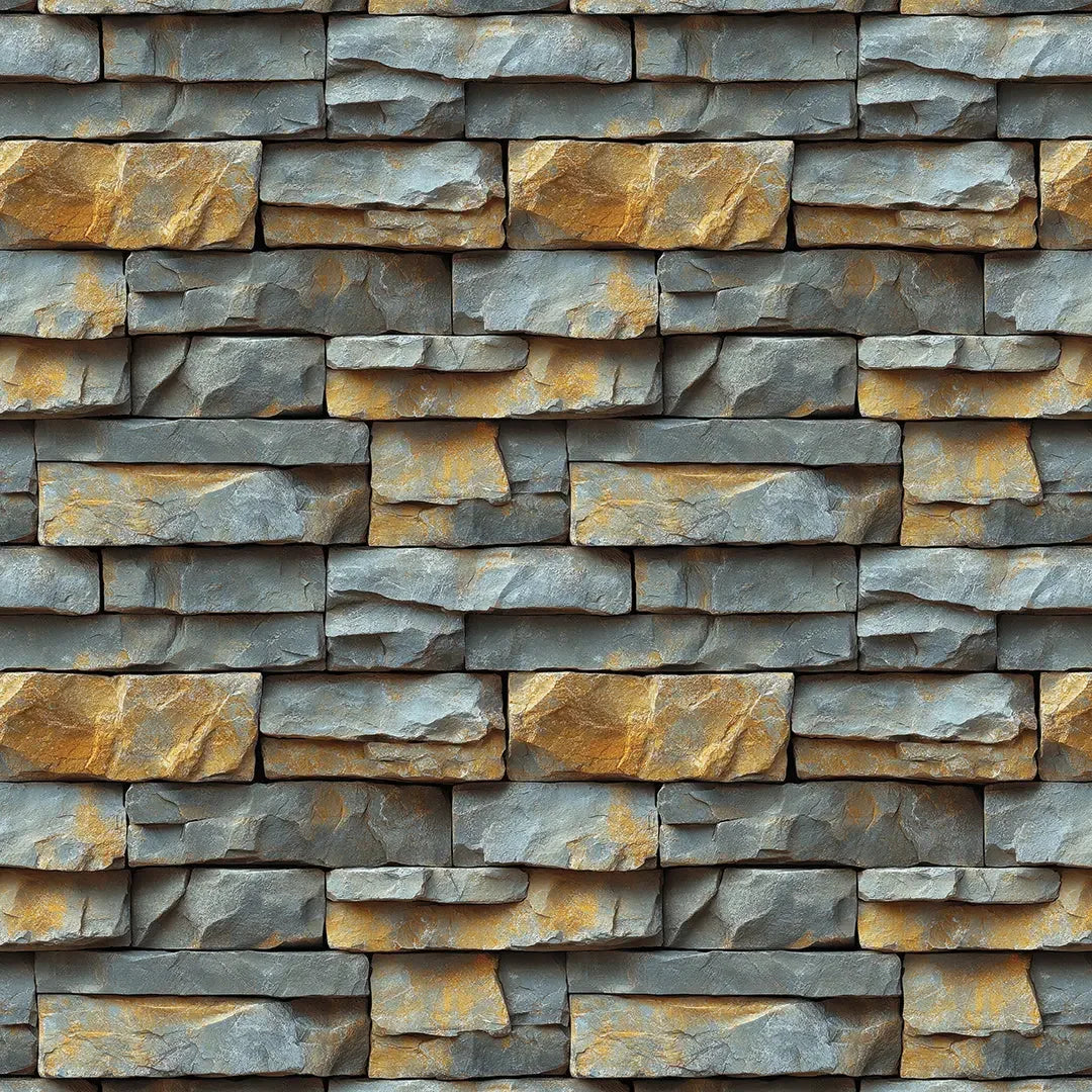 Golden Slate Stacked Stone