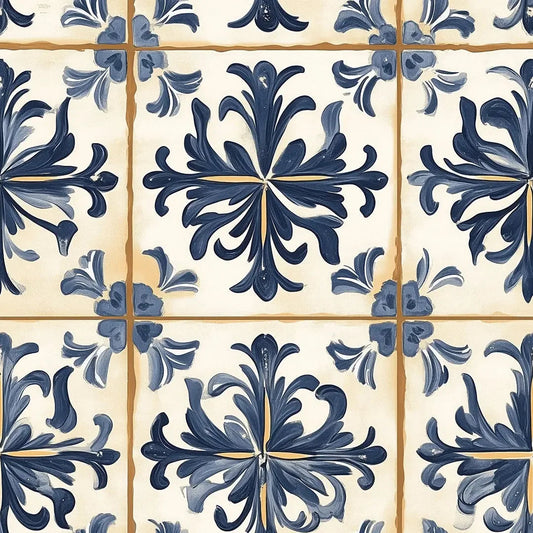 Porto Cobalt Bloom Tile