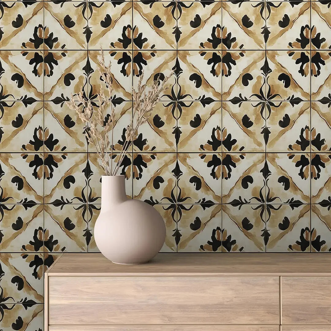 Artisan Terracotta Bloom Tile