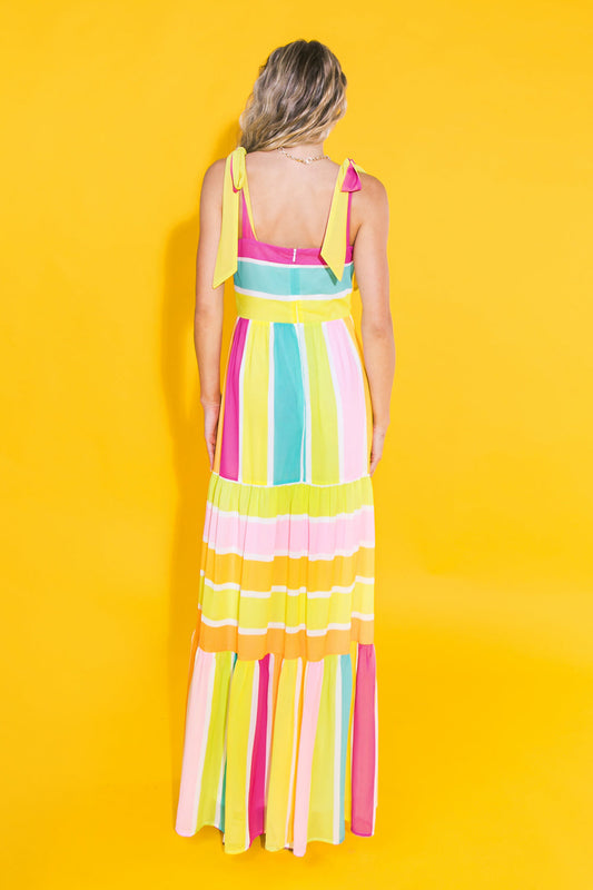 FOLLOW THE BREEZE WOVEN MAXI DRESS