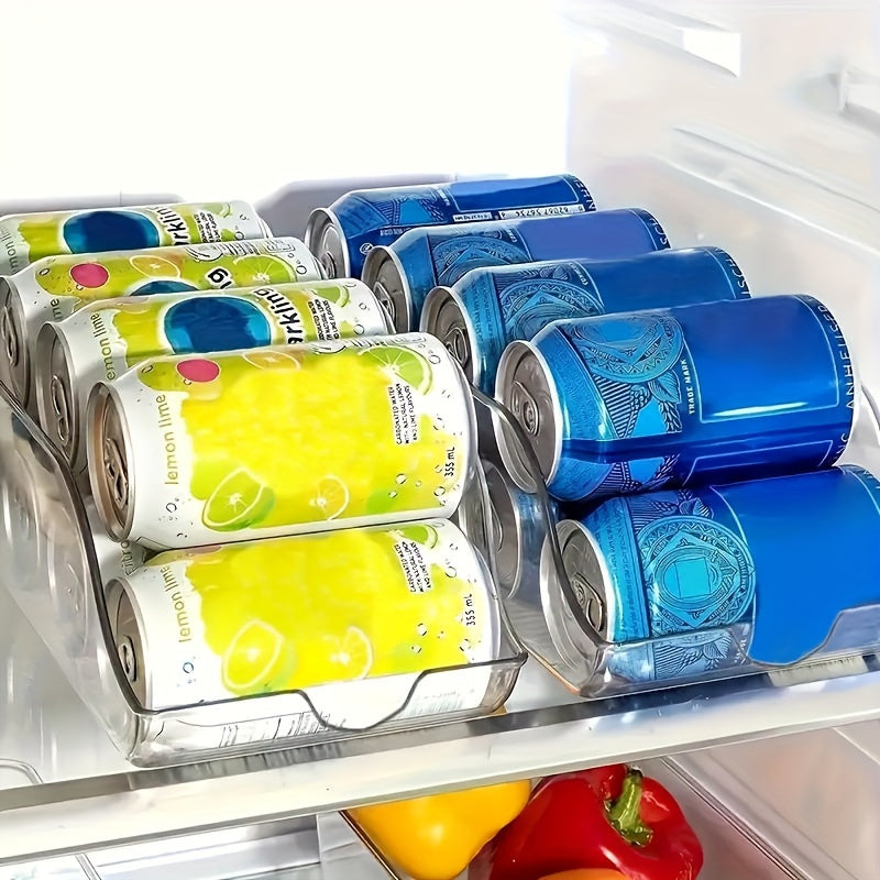1pc Clear Plastic Refrigerator Organizer Bin