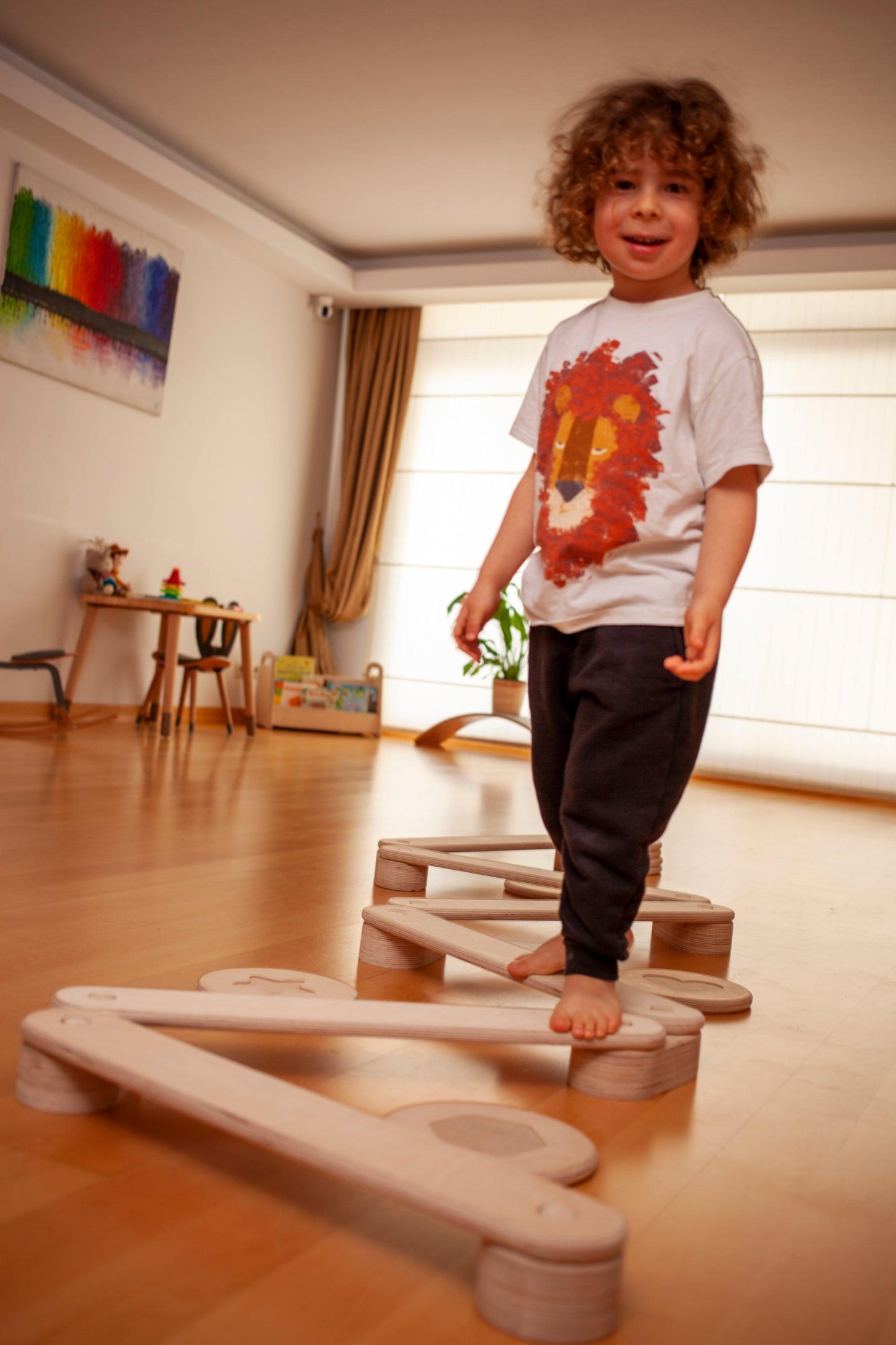 Montessori Balance Beam and Stepping Stones Set | Play | Kitchen + Metal
