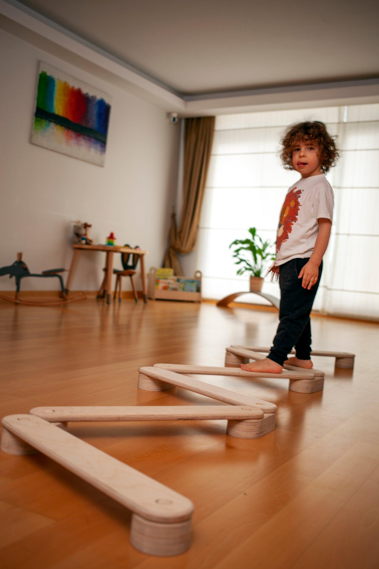 Montessori Balance Beam and Stepping Stones Set | Play | Kitchen + Metal