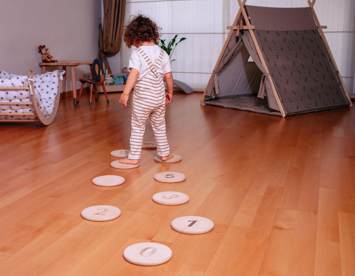Montessori Balance Beam and Stepping Stones Set | Play | Kitchen + Metal