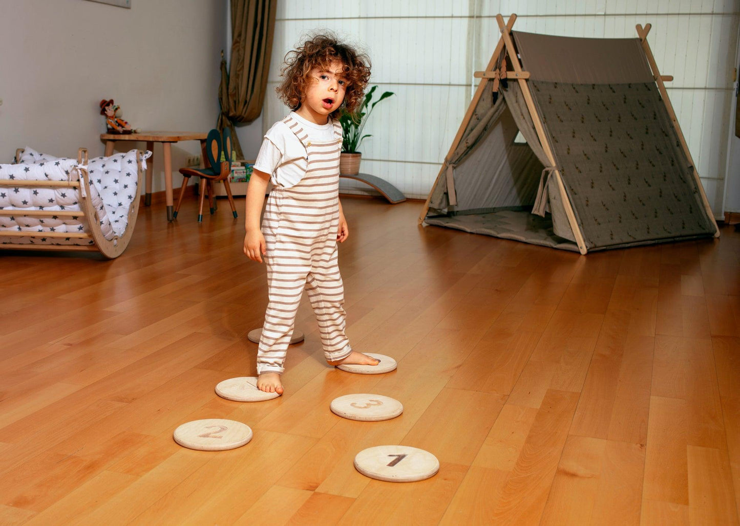 Montessori Balance Beam and Stepping Stones Set | Play | Kitchen + Metal