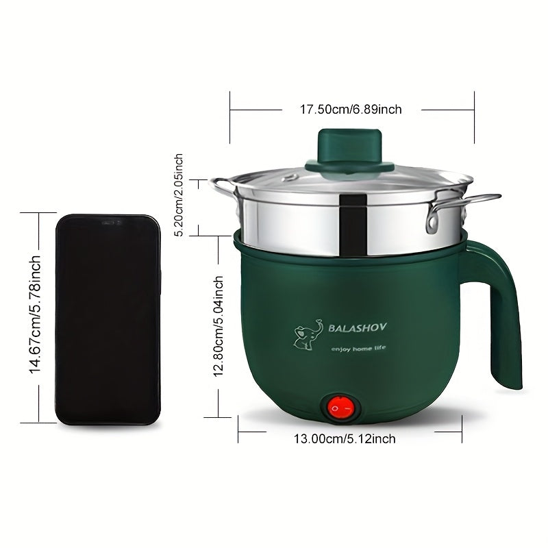 Compact EU Plug Mini Electric Hot Pot Skillet