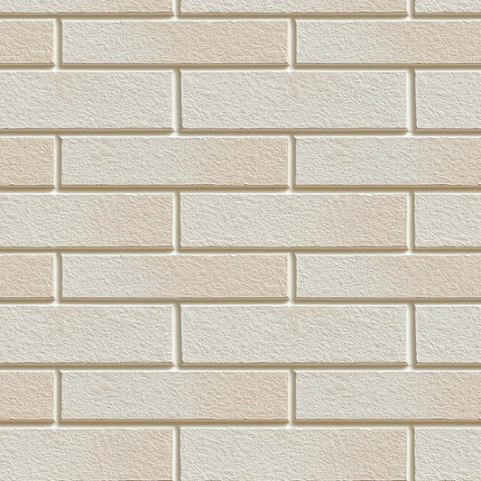 Stonewashed Ivory Brick Wallpaper