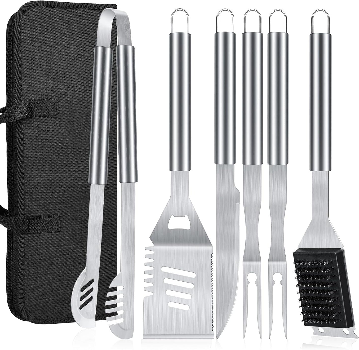 BBQ Tool Grilling Accessories, 16-Inch Stainless Steel BBQ Grill Tools