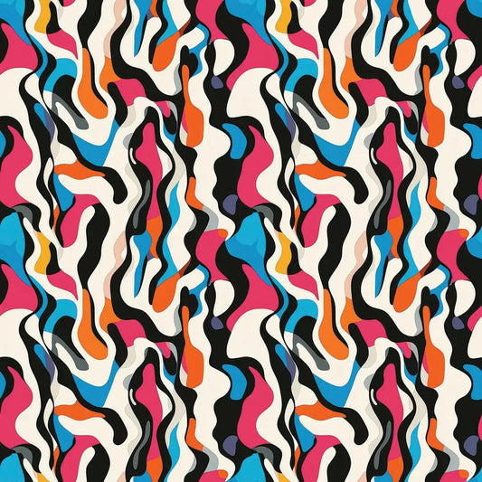 Retro Liquid Groove Wallpaper