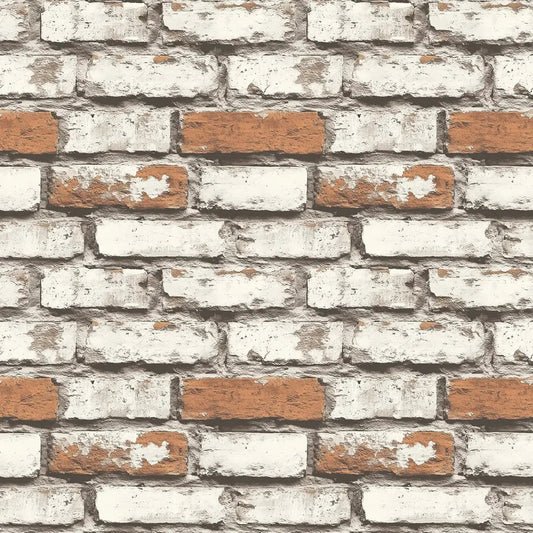 Factory Loft Whitewashed Brick