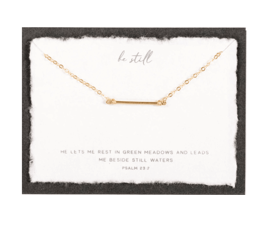 Be Still | Christian Necklace | Psalm