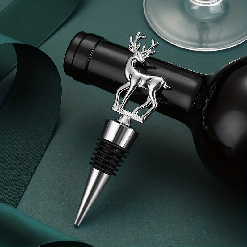ElkShaped Stainless Steel Wine Bottle Stopper