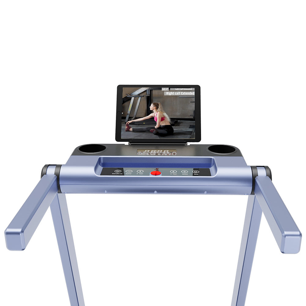 DeerRun A1 Pro Move+ 6% Incline Foldable Treadmill——2025 Upgraded Chip & NFC Support | 350Lbs, 10mph Blue