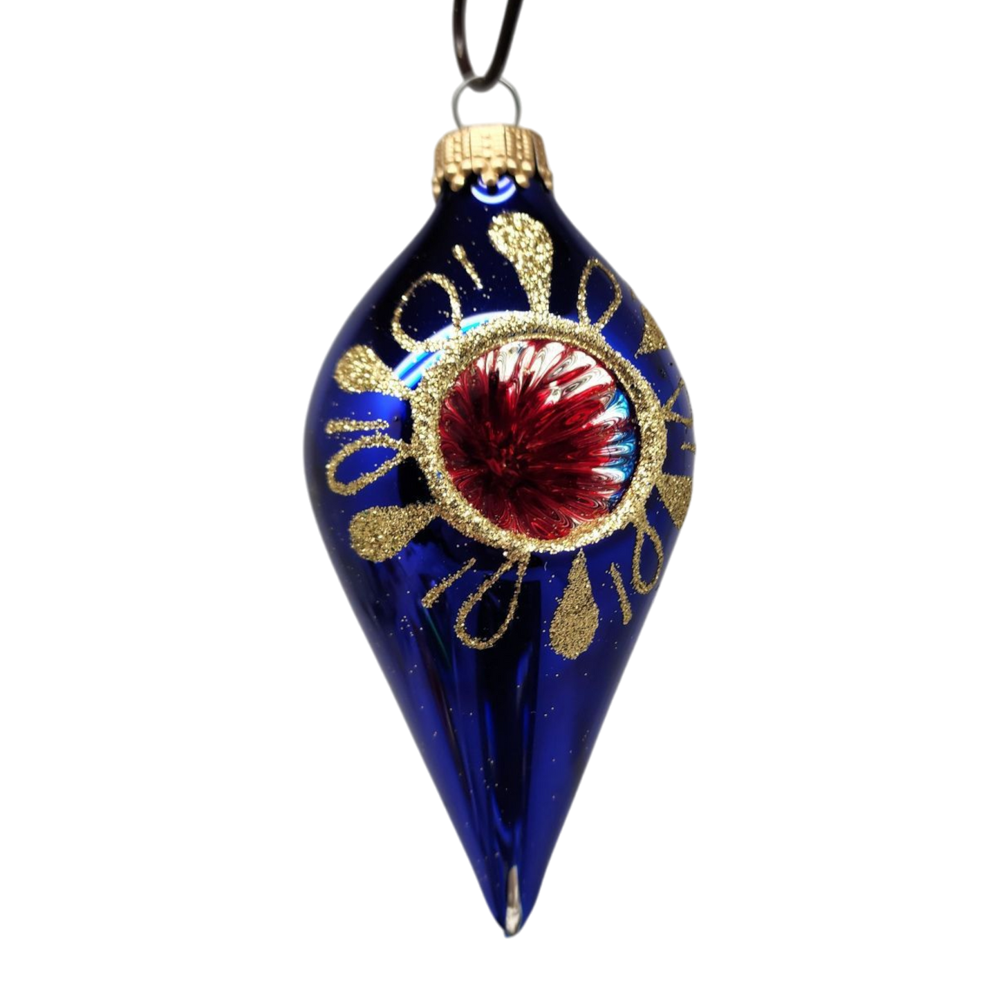 Krebs Value Glass Ornament 4 pack - Vintage Teardrop Reflectors