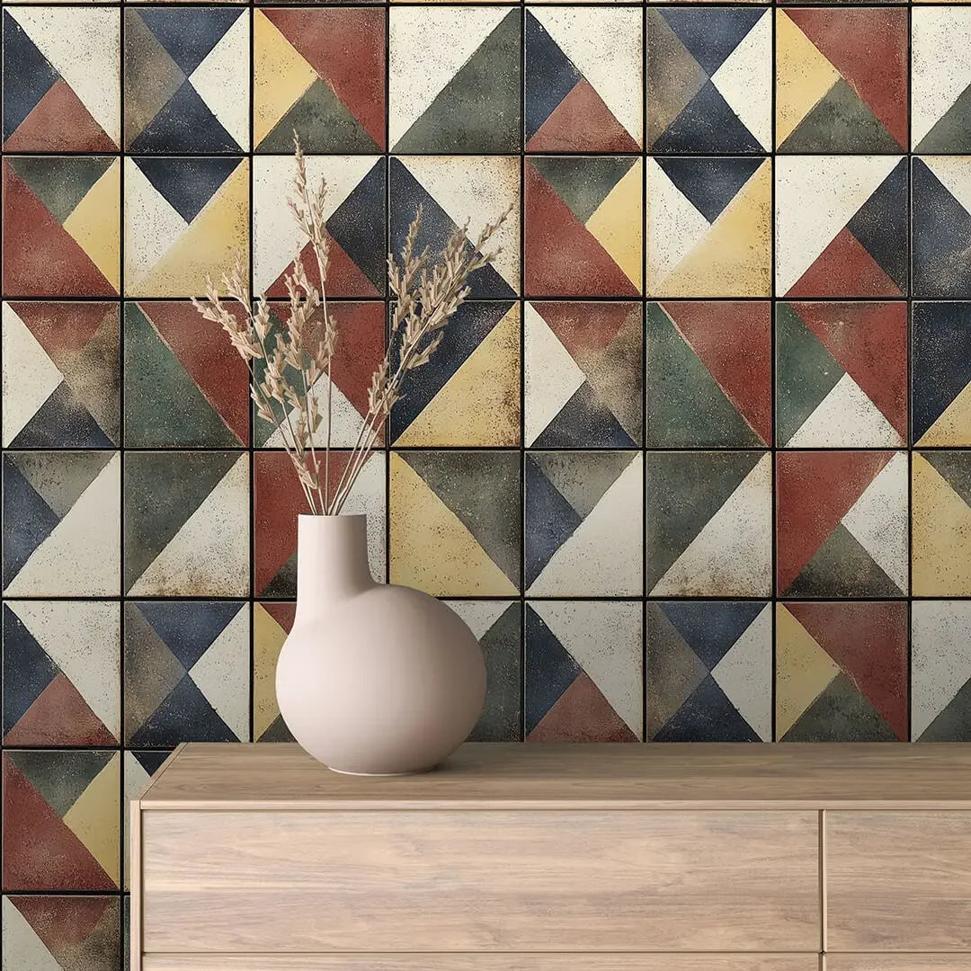 Artisan Compass Geometric Mosaic