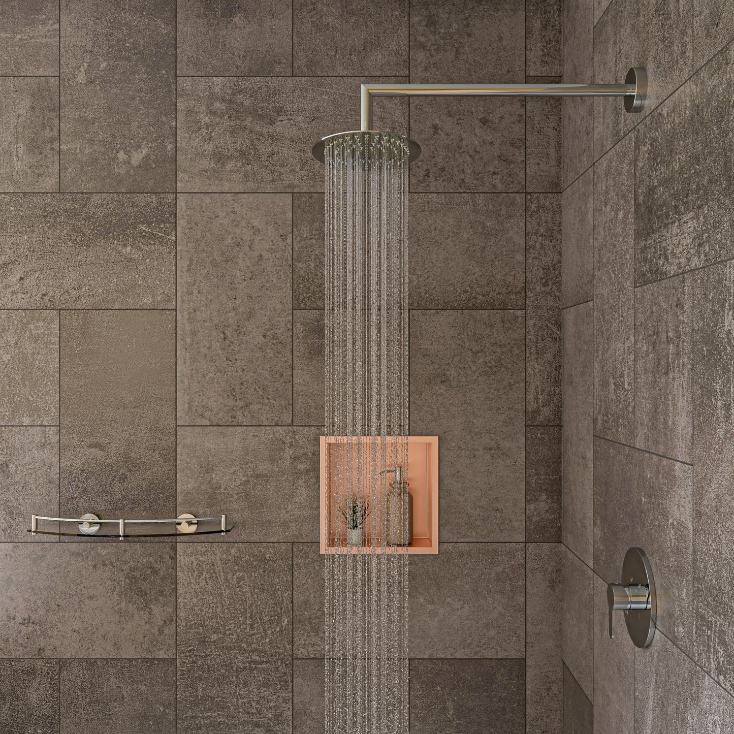 ALFI brand AB3001 Shower Valve Mixer with Rounded Lever Handle