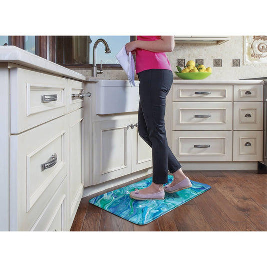 Blue Wave Decorative Comfort Floor Mat 30" x 20"