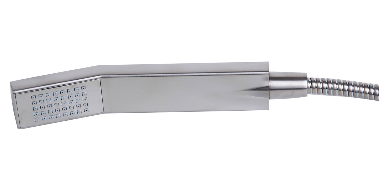 ALFI brand AB2180 Single Lever Floor Mounted Tub Filler Mixer w Hand Held Shower Head