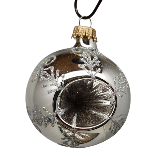 Krebs Value Glass Ornament 4 pack - Frosted Elegant Reflector