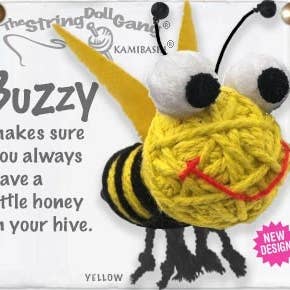 Buzzy the Bee String Doll Keychain
